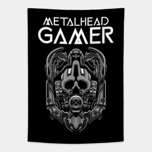 Metalhead Gamer White Tapestry