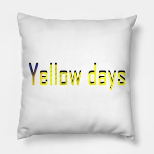 Yellow days Pillow