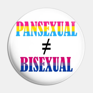 Pansexual is not bisexual Pin