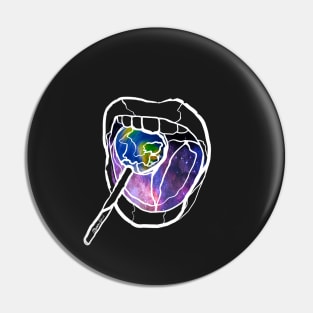 Single Line - Black Hole (White) Pin