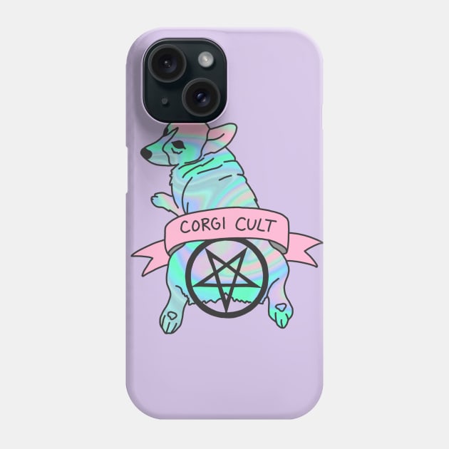 Corgi Cult Witchy 90s Hologram dog print Phone Case by bigkidult