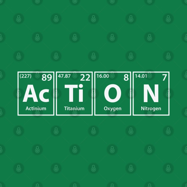 Action (Ac-Ti-O-N) Periodic Elements Spelling by cerebrands