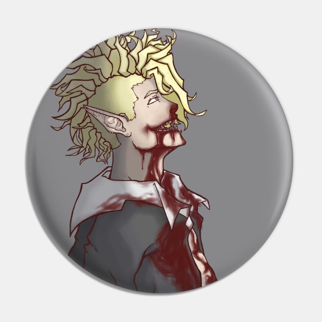 Bloody character Pin by Pandalin003