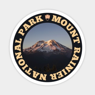 Mount Rainier National Park circle Magnet