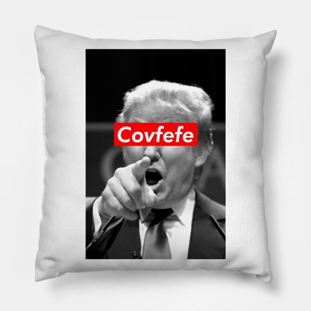 Donald Trump says "Covfefe" Pillow by sanseffort