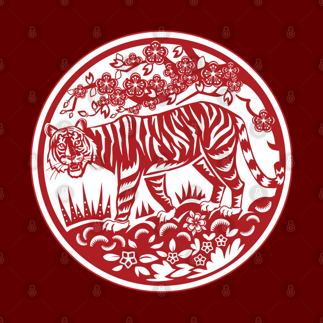 Chinese Zodiac - Tiger by Peppermint Narwhal