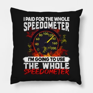 I paid for the whole speedometer I am going to use the whole speedometer Pillow