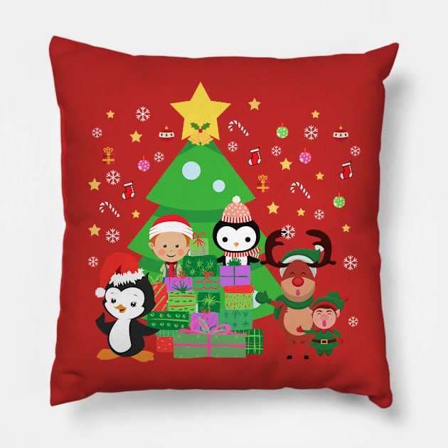 Christmas Face Mask, Christmas Mask,Merry Christmas Face Mask For Kids. Pillow by DakhaShop