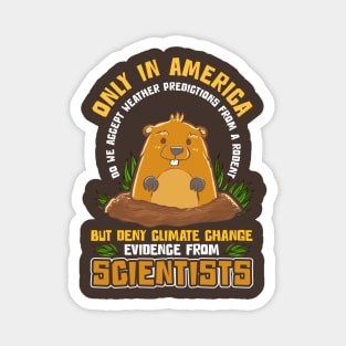 Groundhog Day Climate Change Magnet