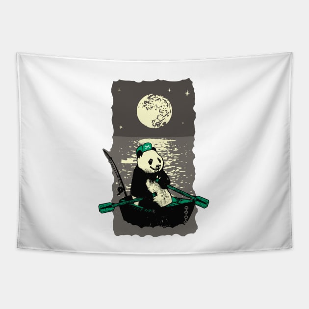 Panda travels the ocean Tapestry by vesterias