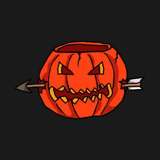 crushed halloween pumpkin by Faani