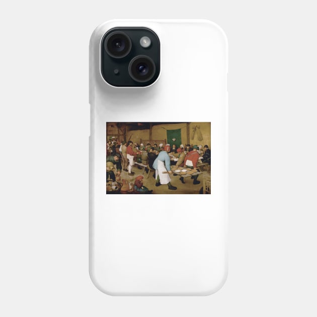 The Peasant Wedding - Pieter Bruegel the Elder Phone Case by themasters