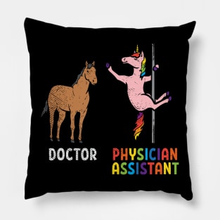 Doctor vs. Physician Assistant Pillow