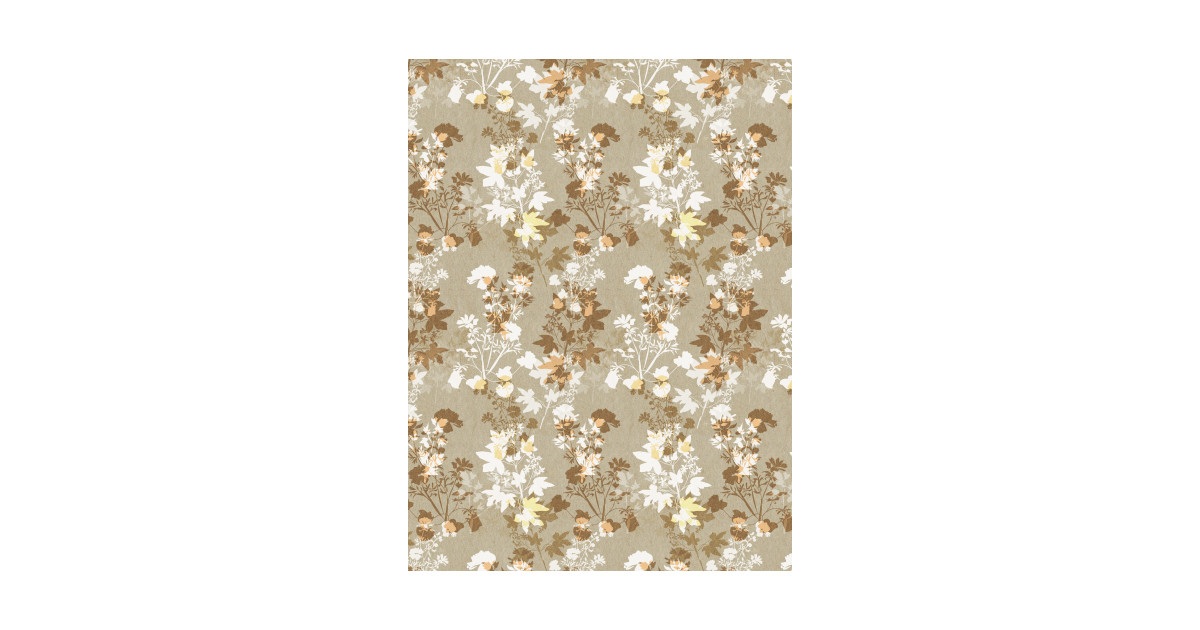 fall winter floral - Botanical - T-Shirt | TeePublic