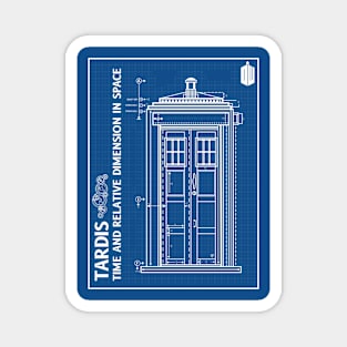 Doctor who - Blue Tardis Magnet