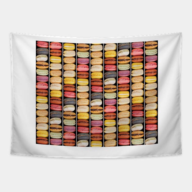 Macaroon Pastry Print Pastel Tapestry by Auto-Prints