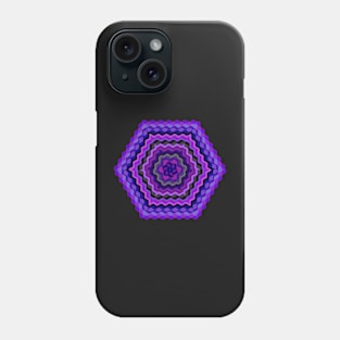 Ethno Violet pattern design Phone Case