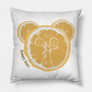 Summer vibes bear Pillow