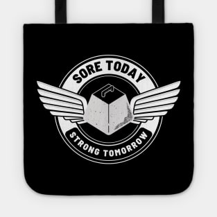 Strong tomorrow.Stylish logo Tote