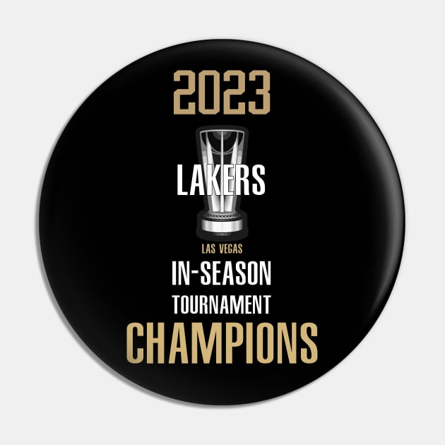 Lakers - In -Season champs 2023 Pin by Buff Geeks Art