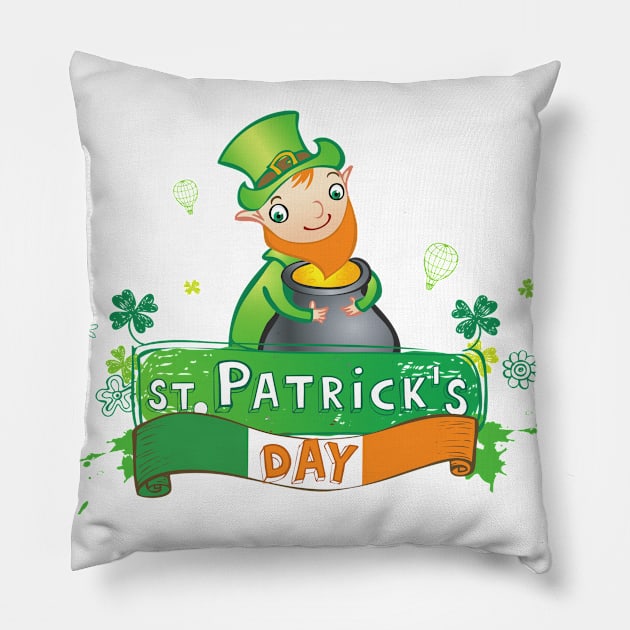 St Patricks Day Pillow by MisaMarket