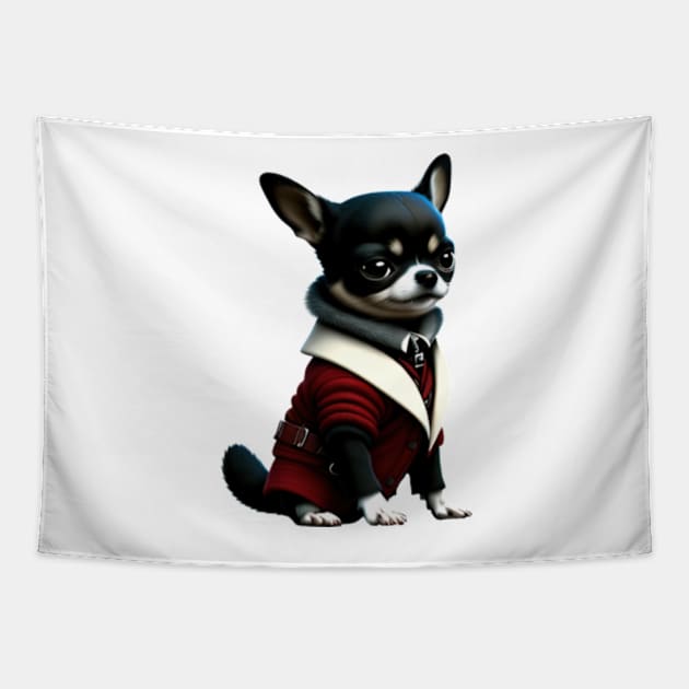 Chihuahua gentleman Tapestry by IDesign23