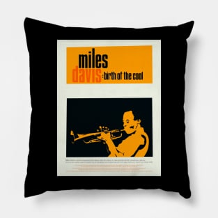 Miles Davis - Minimal Tribute to 'Birth of the Cool' Pillow