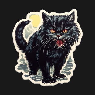 Angry Black Cat T-Shirt