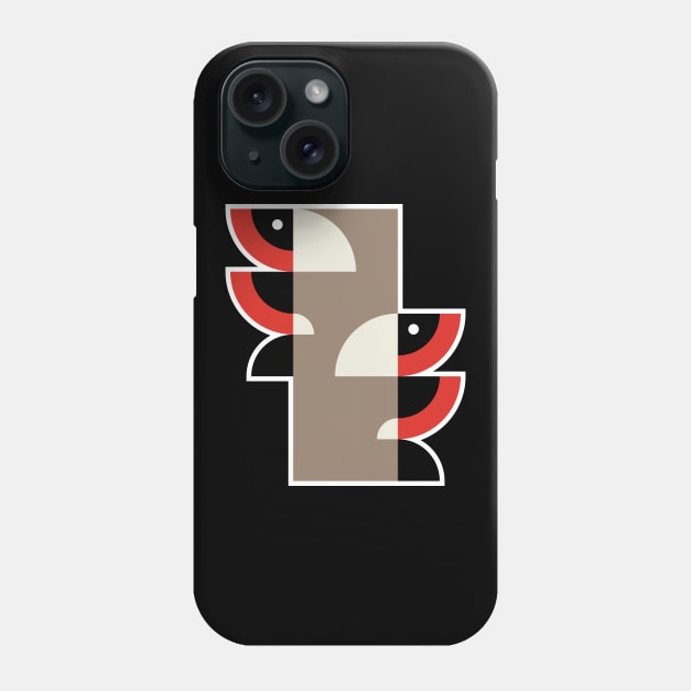 Quadrant Woodpeckers Phone Case by carter