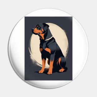 Rottweiler Dog 3 - Japanese Old Vintage Pin