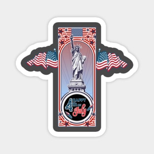 Happy 4th of July Magnet