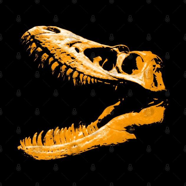 Dinosaur Skull Yellow by RaphaelWolf