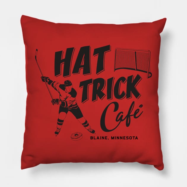 Hat Trick Cafe Pillow by stevethomasart