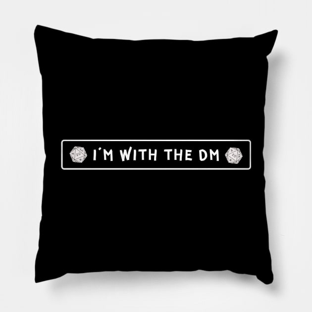 I'm with the DM V2 Pillow by Just In Tee Shirts