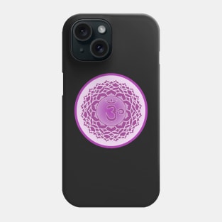 The Purple Haze of the Crown Chakra- Yellow Phone Case