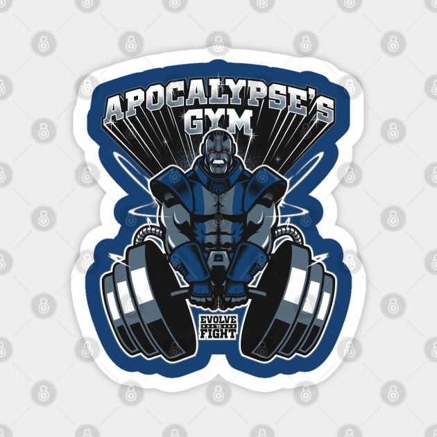 Apocalypse's gym Magnet by Akiwa