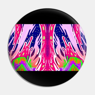 Hype Psychedelic Pattern Melted Pin