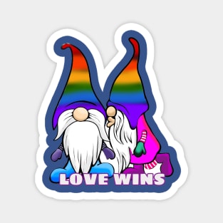 PRIDE GNOMES LOVE WINS Magnet