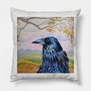 And Time Goes By Watercolor Painting Pillow