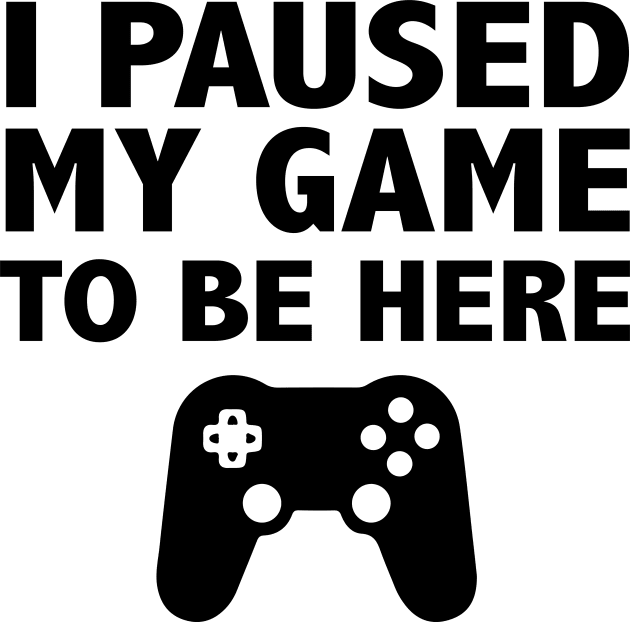 I Paused My Game To Be Here Funny Kids T-Shirt by animericans