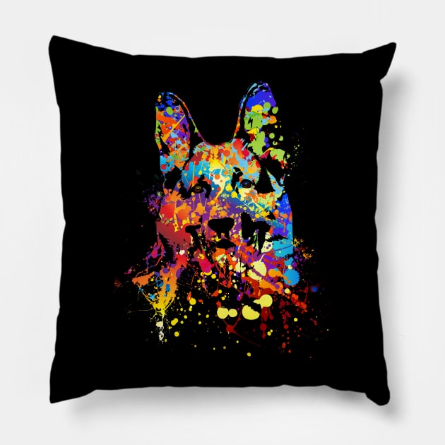 German Shepherd Dog  - GSD Pillow by Nartissima