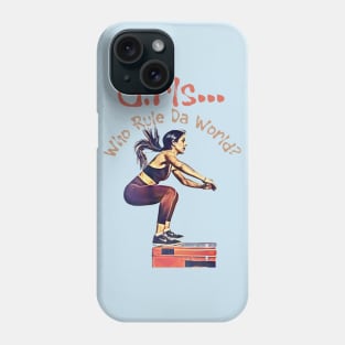 Girls... who rule da World? (jumping ponytail) Phone Case