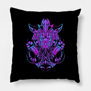 Neon Triboar Pillow