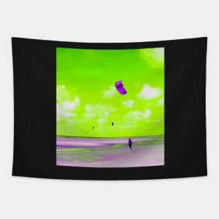 Lonely Kite Beach No. 4 Tapestry