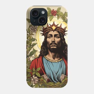 Vintage Retro African American Jesus Lithograph Phone Case