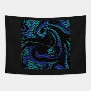 Seigaiha Spiral Tapestry