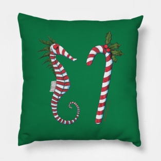 Christmas Seahorse Pillow