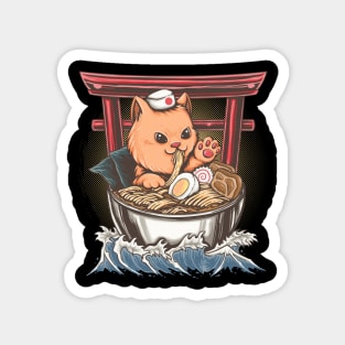 neko ramen Magnet