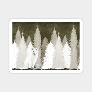 Arctic Wolf Magnet