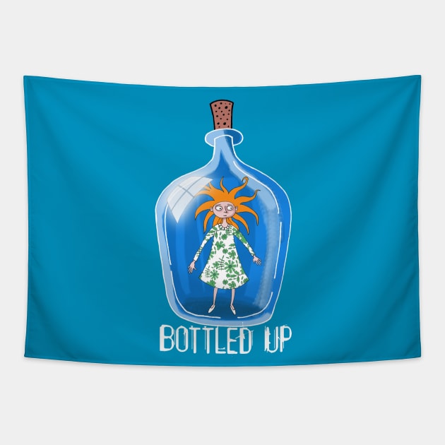 Bottled Up Tapestry by Scratch